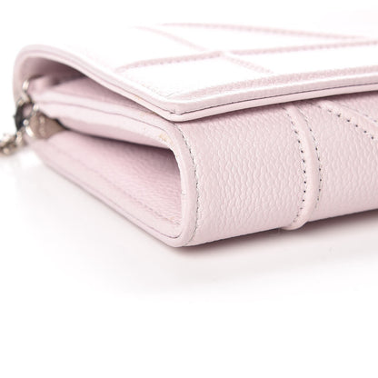 Christian Dior Grained Calfskin Diorama Croisiere Chain Wallet Pink 13 of 16