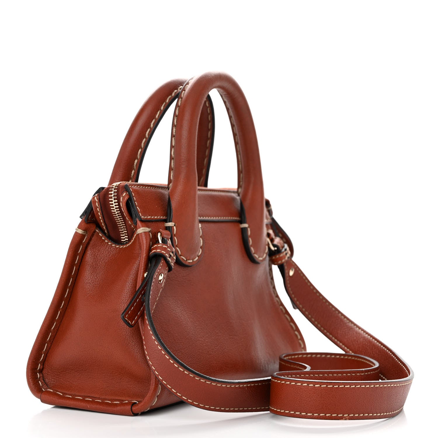 Chloe Buffalo Mini Edith Sepia Brown 3 of 12