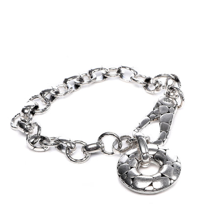 John Hardy Sterling Silver Kali Donut Charm Link Bracelet 1 of 5