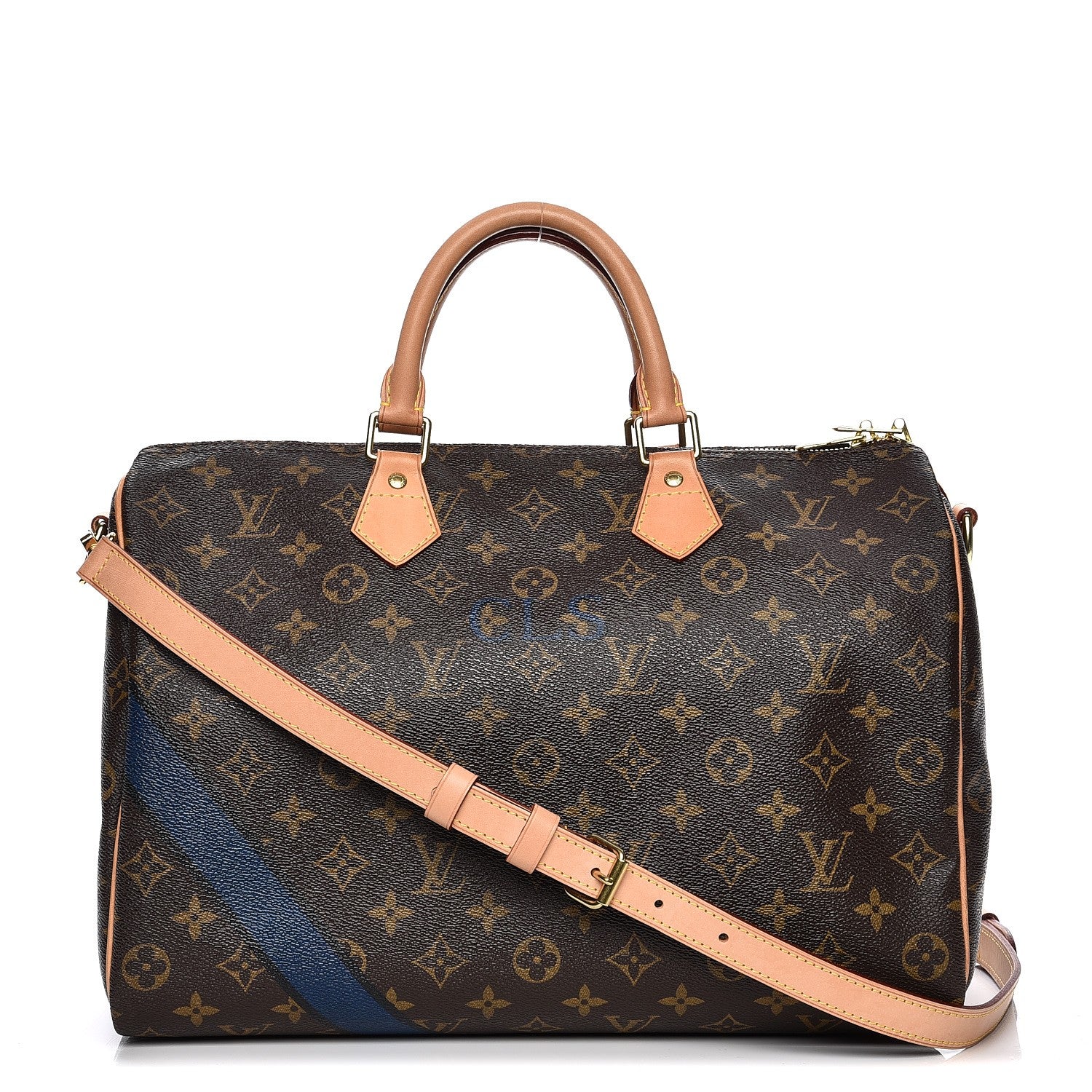 Louis Vuitton Monogram My LV Heritage Speedy 35 Black Blue Marine 1 of 18