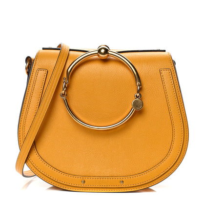 Chloe Calfskin Suede Medium Nile Bracelet Bag Dark Ochre 1 of 16