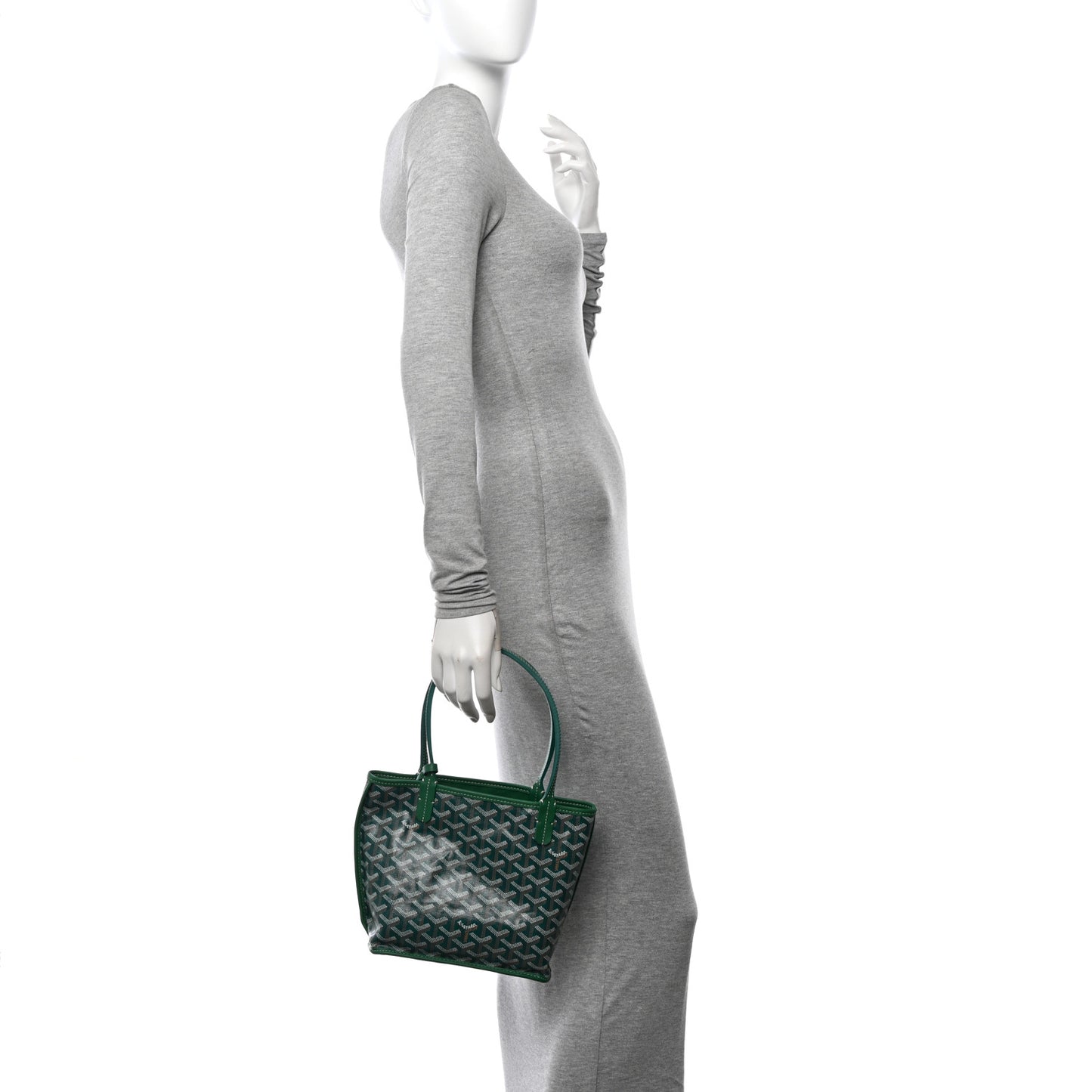 Goyardine Reversible Mini Anjou Green