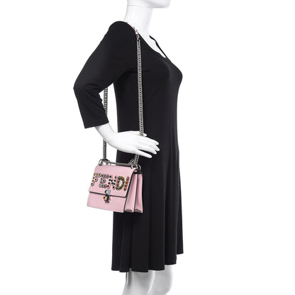 Fendi Vitello Liberty Fun Fair Metal Studded Small Kan I Shoulder Bag Peonia Multicolor 2 of 14