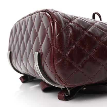 Chanel Glazed Calfskin Quilted Large Salzburg Backpack Burgundy 10 of 10