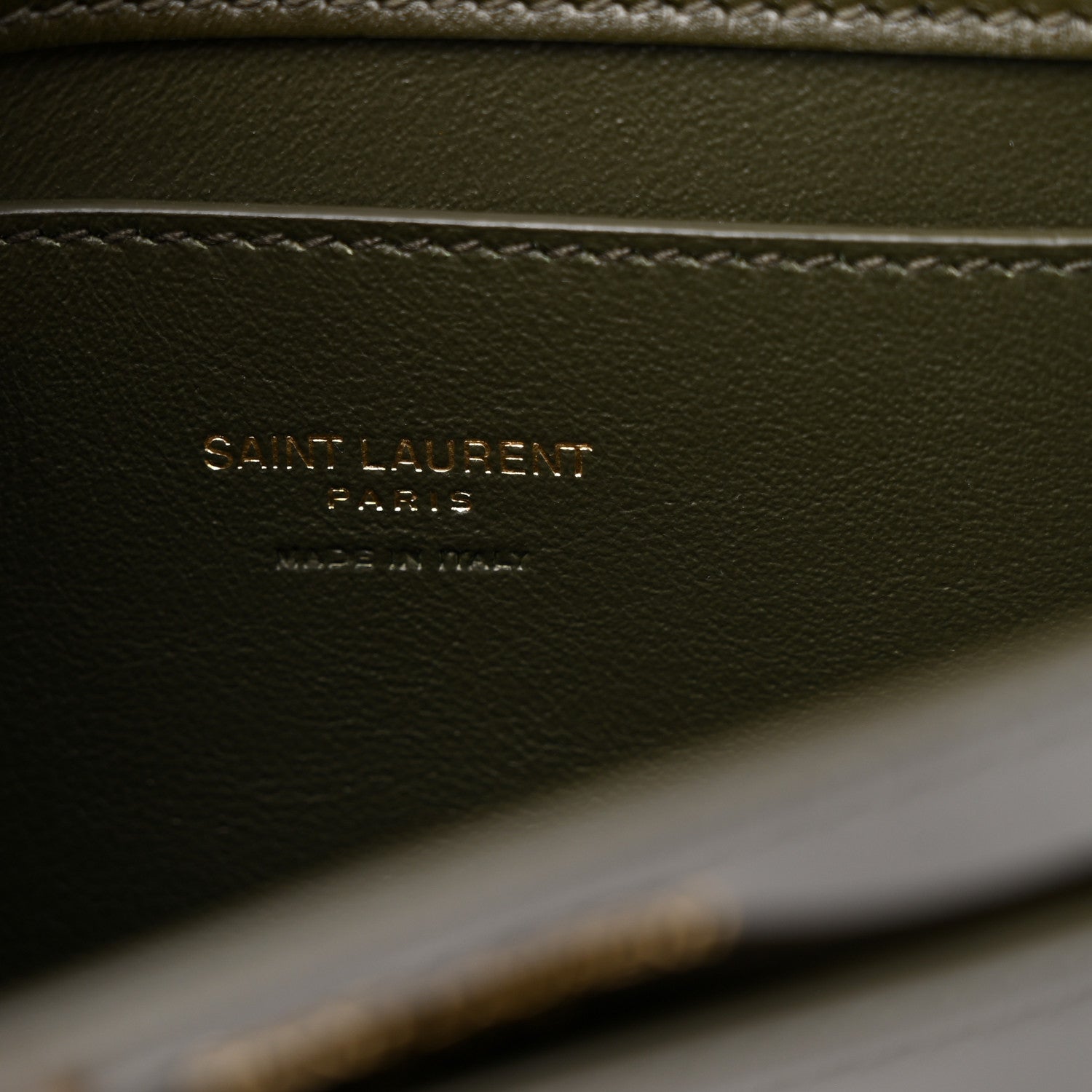 Saint Laurent Patent Calfskin Mini Voltaire Shoulder Bag Dark Vineyard Green 6 of 11