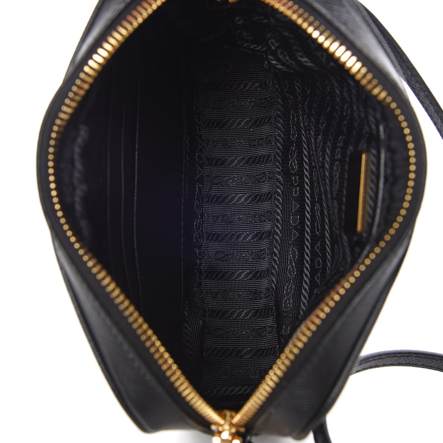 Prada Saffiano Small Camera Crossbody Bag Black 7 of 9