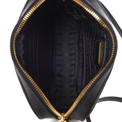 Prada Saffiano Small Camera Crossbody Bag Black 7 of 9