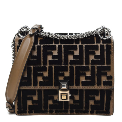 Fendi Calfskin FF Reloaded Small Kan I Shoulder Bag Maya Black 1 of 11