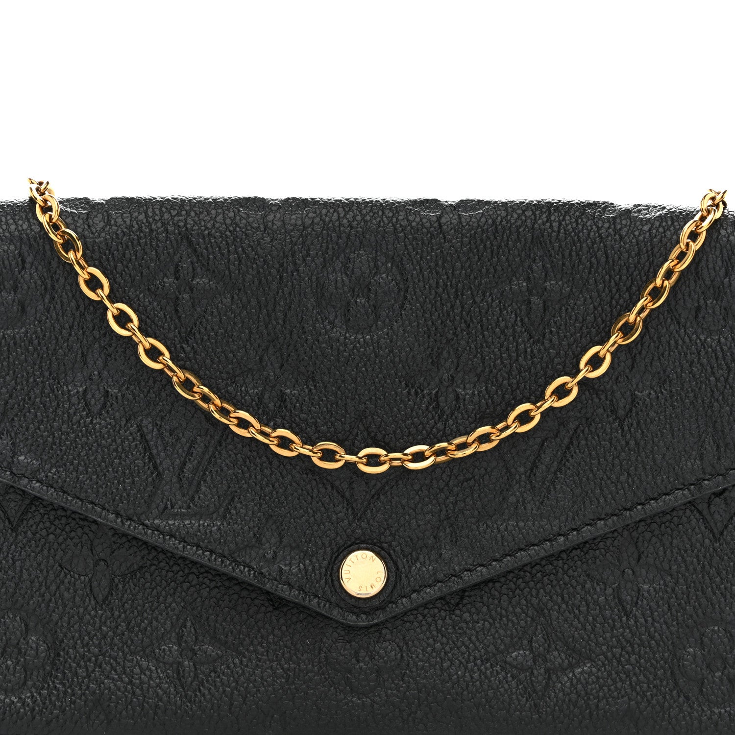 Louis Vuitton Empreinte Pochette Felicie Chain Wallet Black 8 of 14