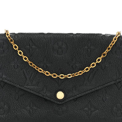 Louis Vuitton Empreinte Pochette Felicie Chain Wallet Black 8 of 14