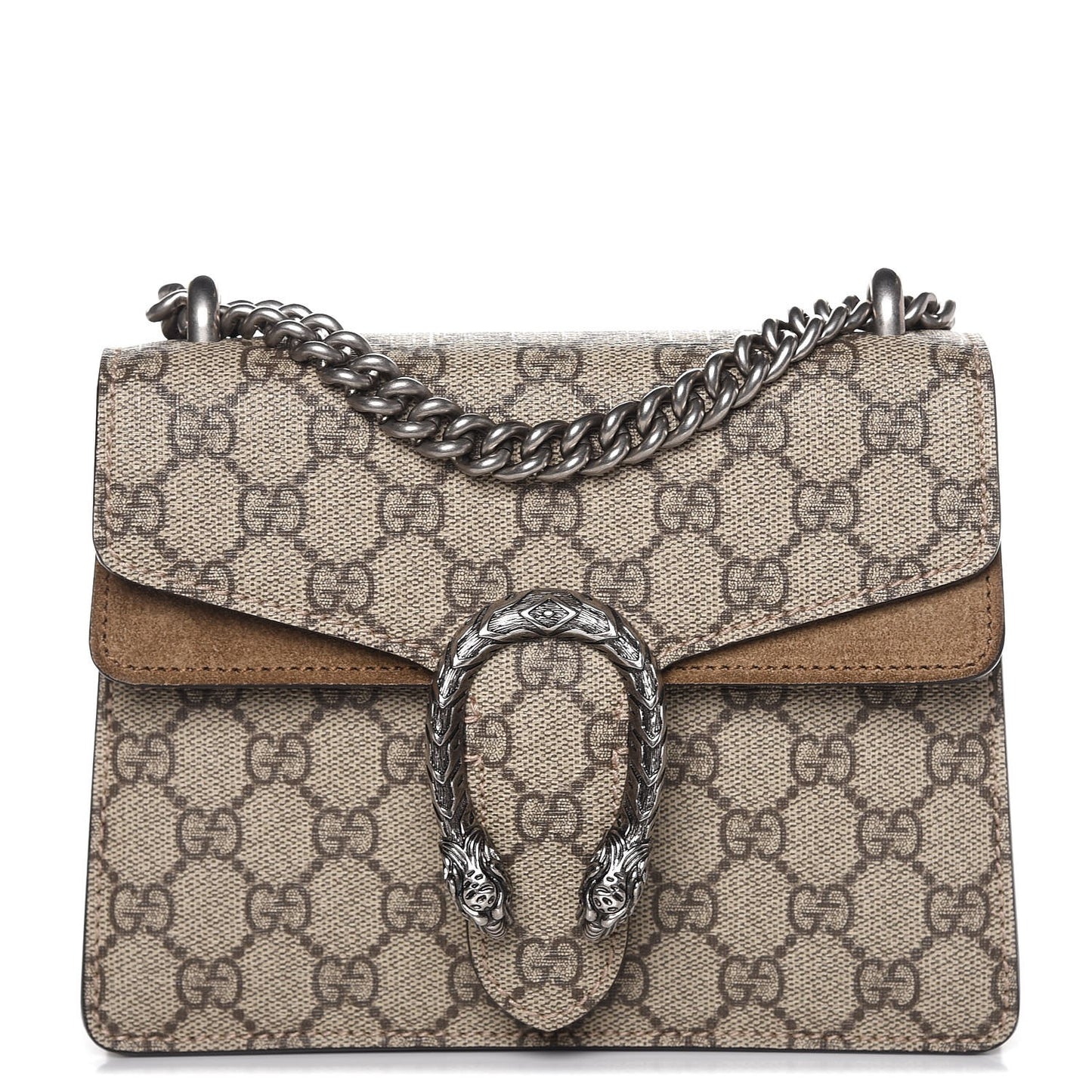GG Supreme Monogram Mini Dionysus Shoulder Bag Taupe