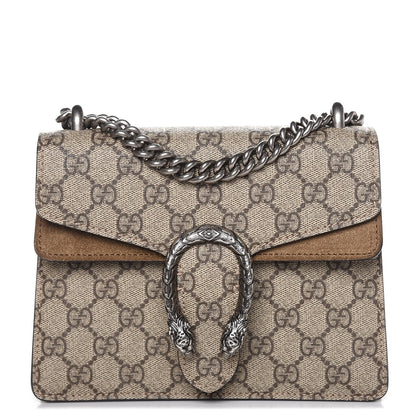 Gucci GG Supreme Monogram Mini Dionysus Shoulder Bag Taupe 1 of 8