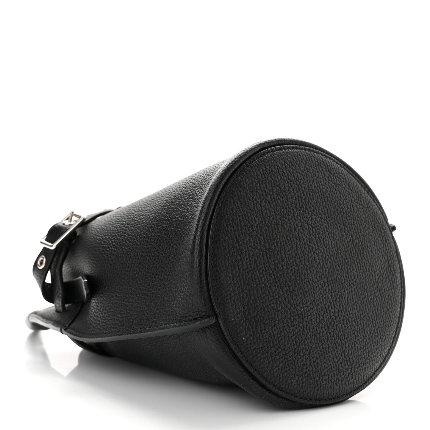 Supple Grained Calfskin Nano Big Bag Bucket Black