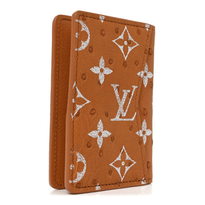 Louis Vuitton Ostrich Monogram Pocket Organizer NM Caramel 3 of 7