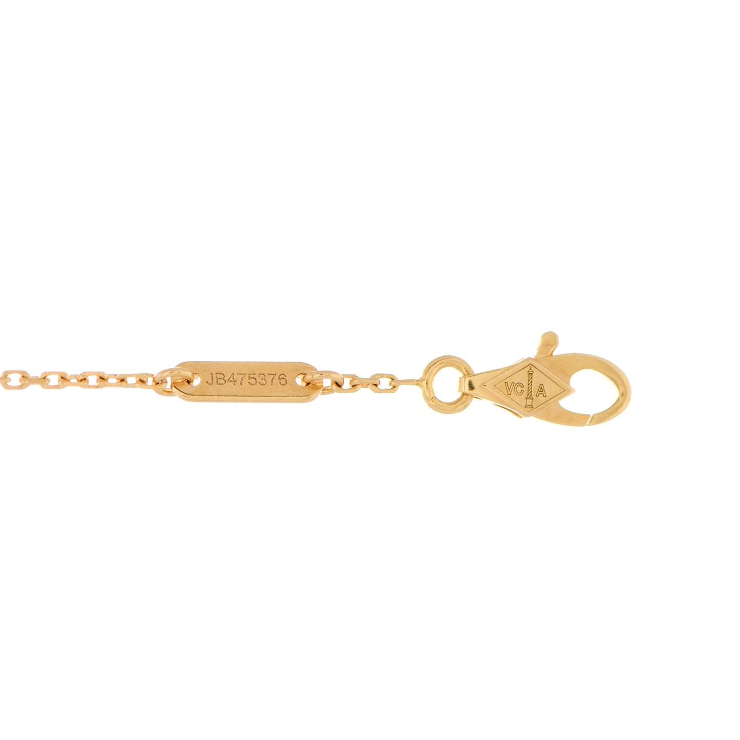 18K Yellow Gold Mother of Pearl Sweet Alhambra Butterfly Bracelet