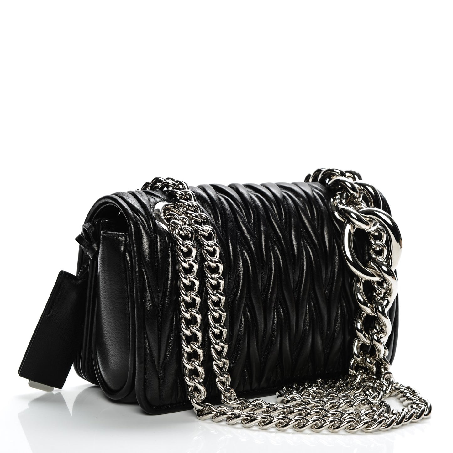 Nappa Matelasse Club Shoulder Bag Nero Black