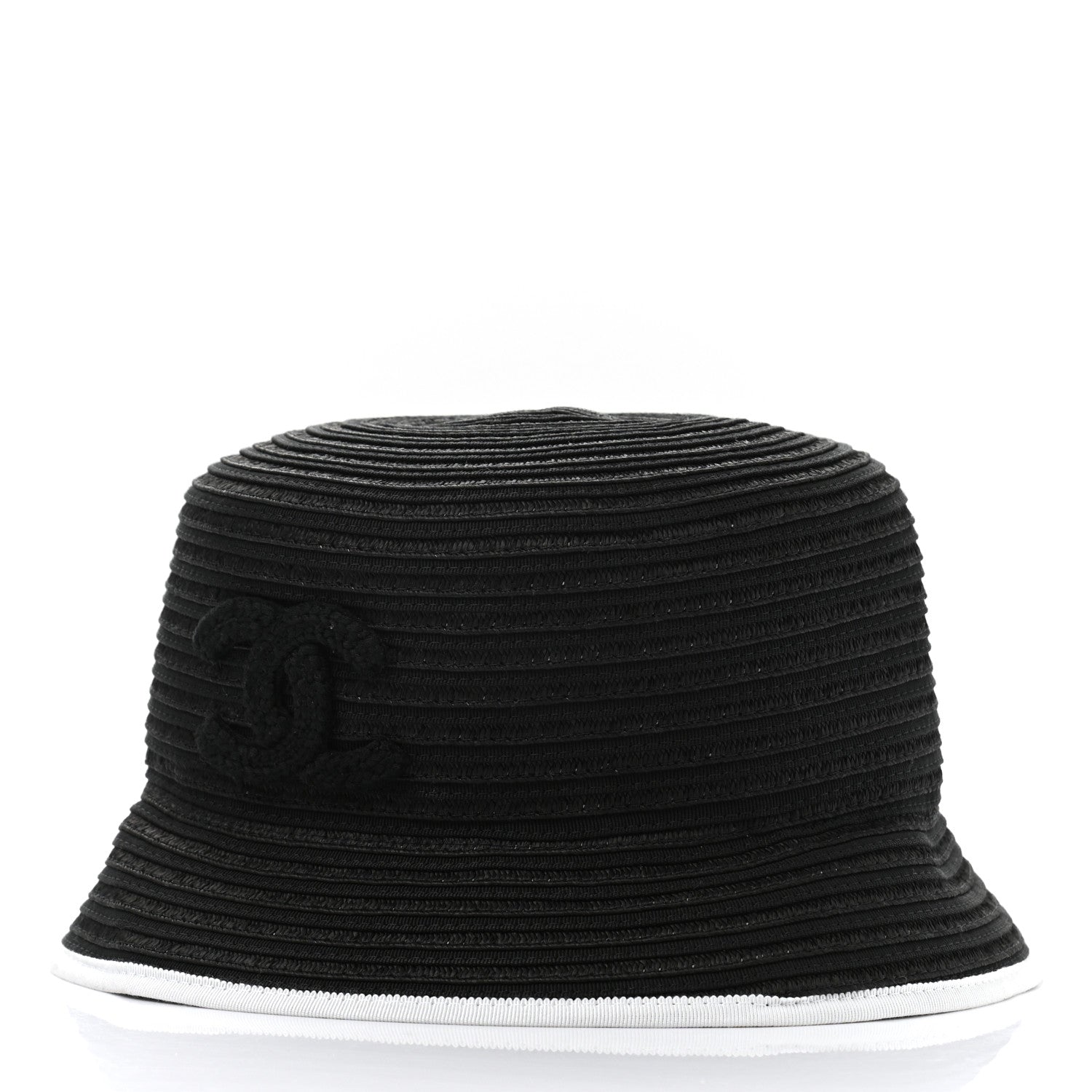 Chanel Cotton Viscose CC Bucket Hat S Black 4 of 10
