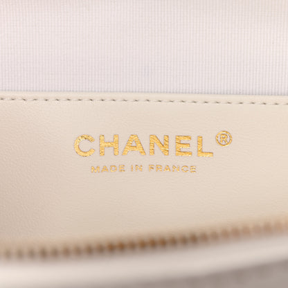 Chanel Lambskin Quilted CC In Love Heart Bag White 6 of 13