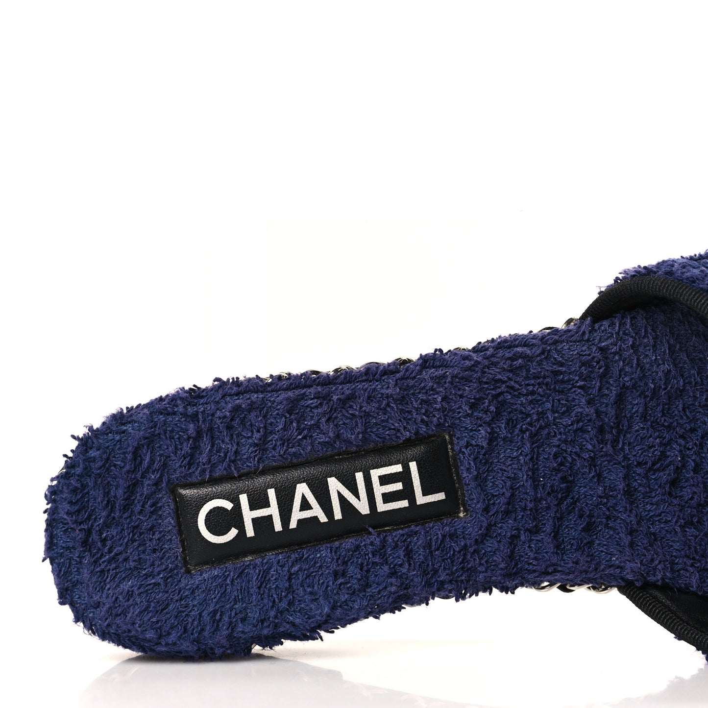 Terry CC Flat Mules 39 Navy Blue