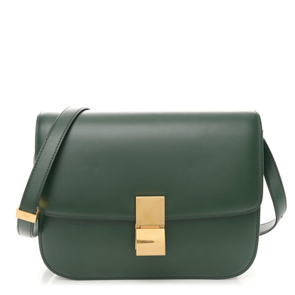 Celine Box Calfskin Medium Classic Box Flap Bag Forest 1 of 14