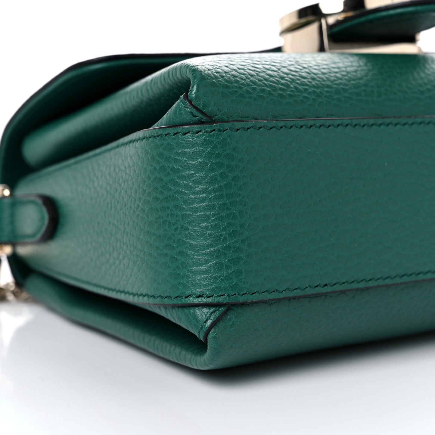 Dollar Calfskin Interlocking G Crossbody Bag Emerald