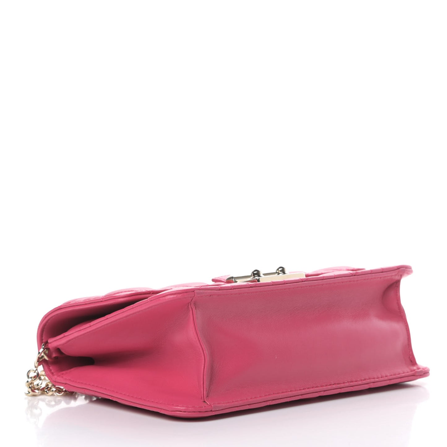 Lambskin Cannage Miss Dior Promenade Pouch Fuchsia