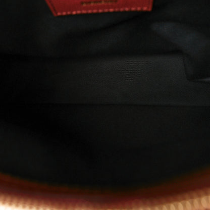 Burberry Grainy Calfskin House Check Small Banner Tote Mahogany Red 5 of 9