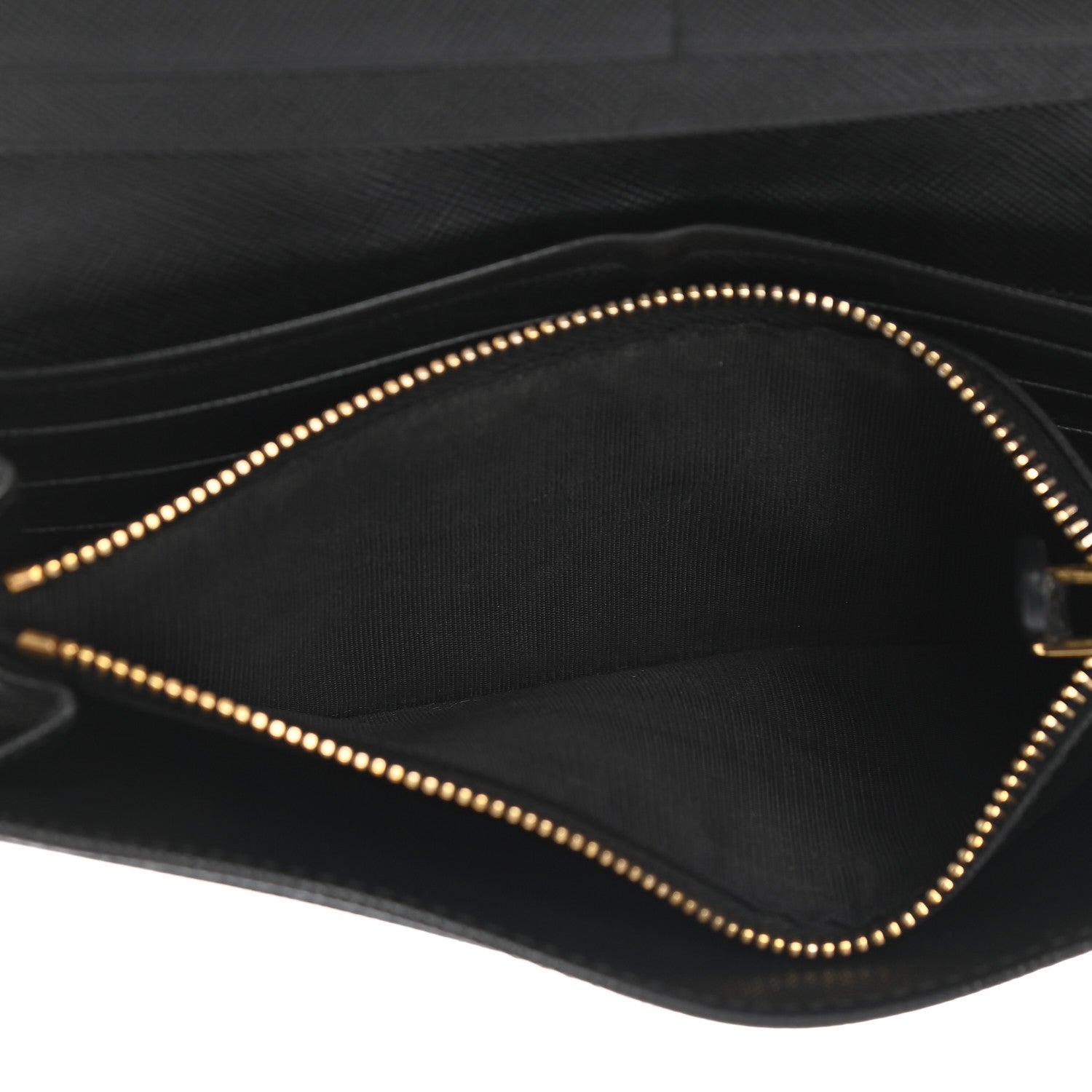 Prada Saffiano Bow Continental Wallet Black 8 of 12
