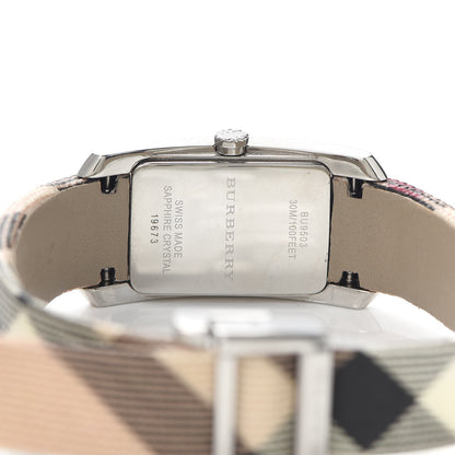 Burberry Stainless Steel Calfskin 20mm Heritage Nova Check Quartz Watch BU9503 4 of 5
