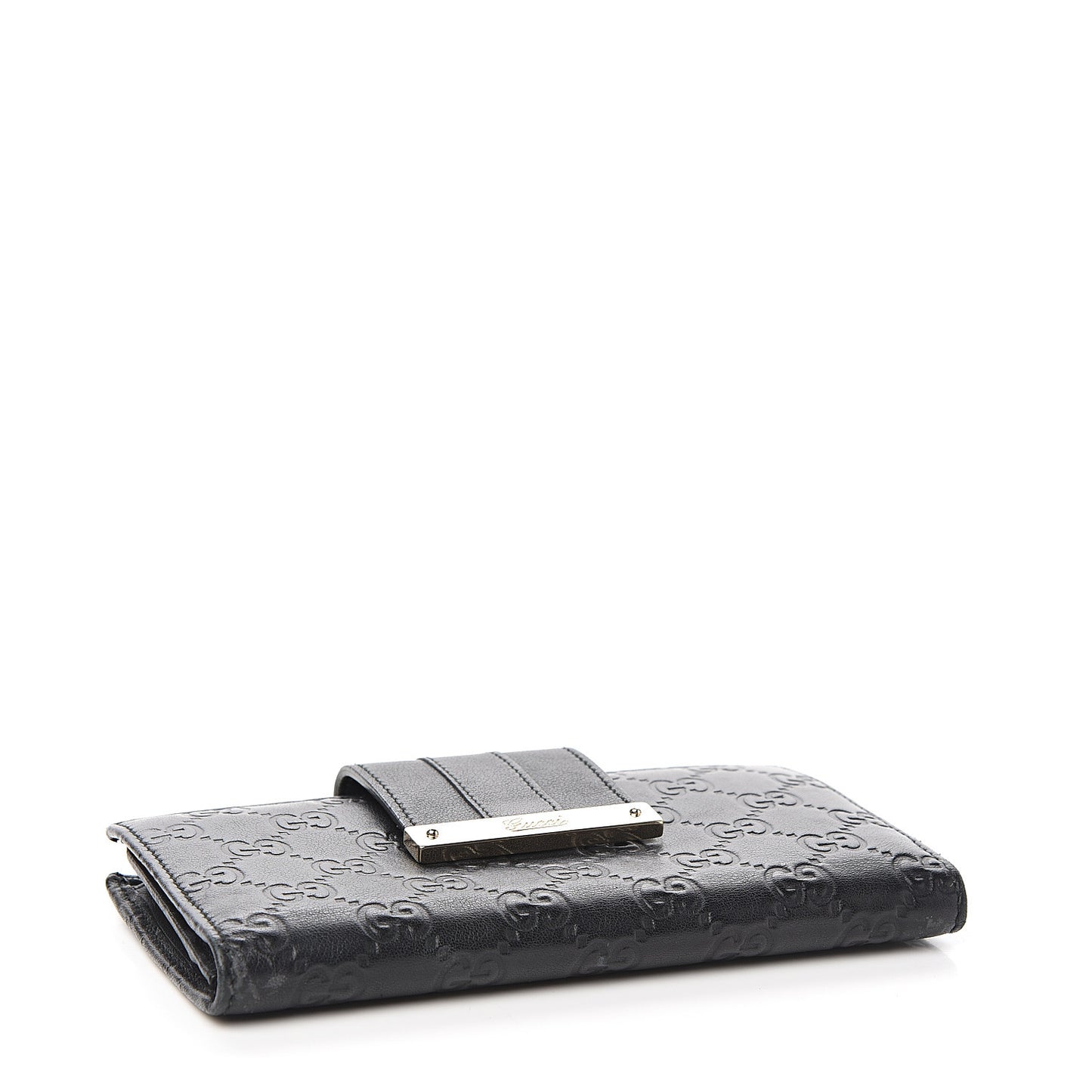 Guccissima Ladies Web Long Wallet Black