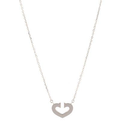Cartier 18K White Gold Medium Hearts and Symbols Necklace 1 of 5