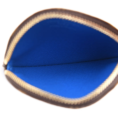 Louis Vuitton Monogram 2019 Christmas Animation Round Coin Purse Blue 4 of 6