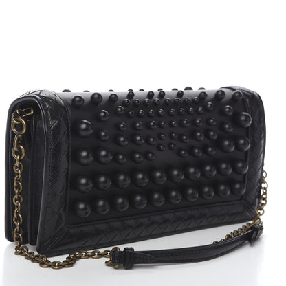 Bottega Veneta Nappa Spheres Knot Clutch Black 2 of 10
