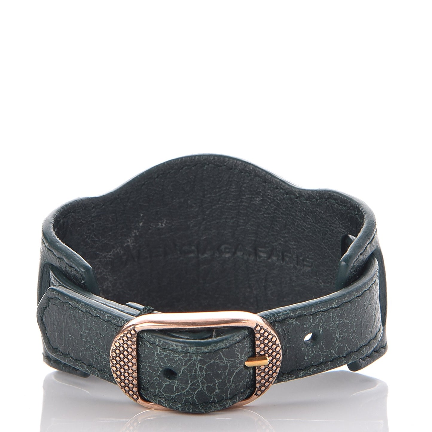 Agneau Arena Giant 12 Rose Gold Hardware Bracelet Poker Fonce