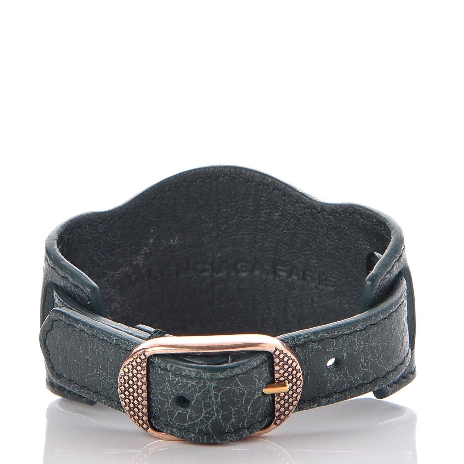 Balenciaga Agneau Arena Giant 12 Rose Gold Hardware Bracelet Poker Fonce 3 of 4