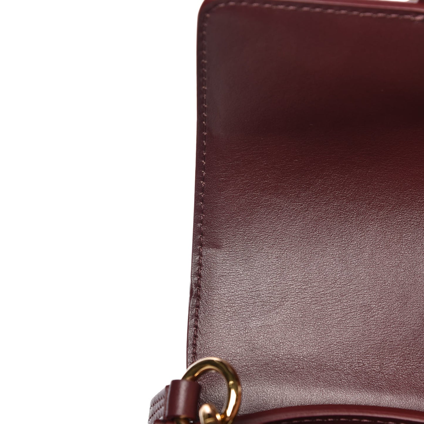 Calfskin Small Tess Bag Burnt Brown