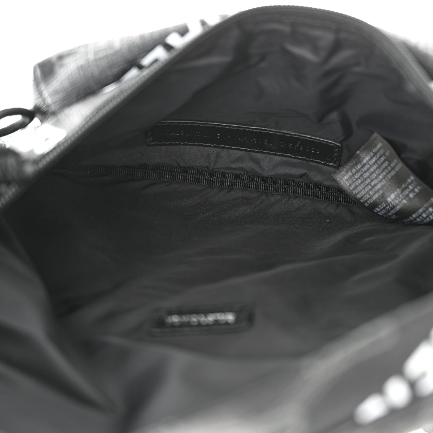 Coated Canvas BB Monogram Allover Logo Medium Signature Beltpack Black Grey White