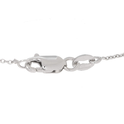 Roberto Coin 18K White Gold Diamond Tiny Treasures Pretzel Pendant Necklace 5 of 5