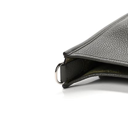 Hermes Taurillon Clemence Evelyne III PM Vert De Gris 7 of 9