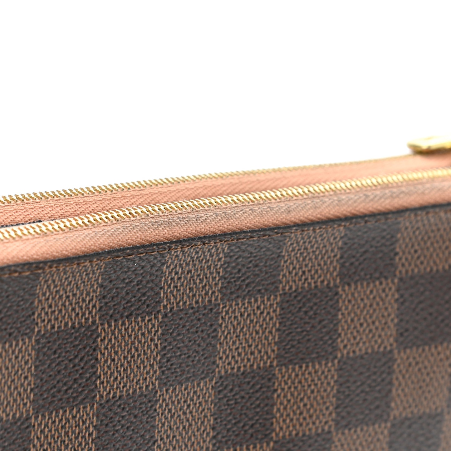 Damier Ebene Double Zip Pochette