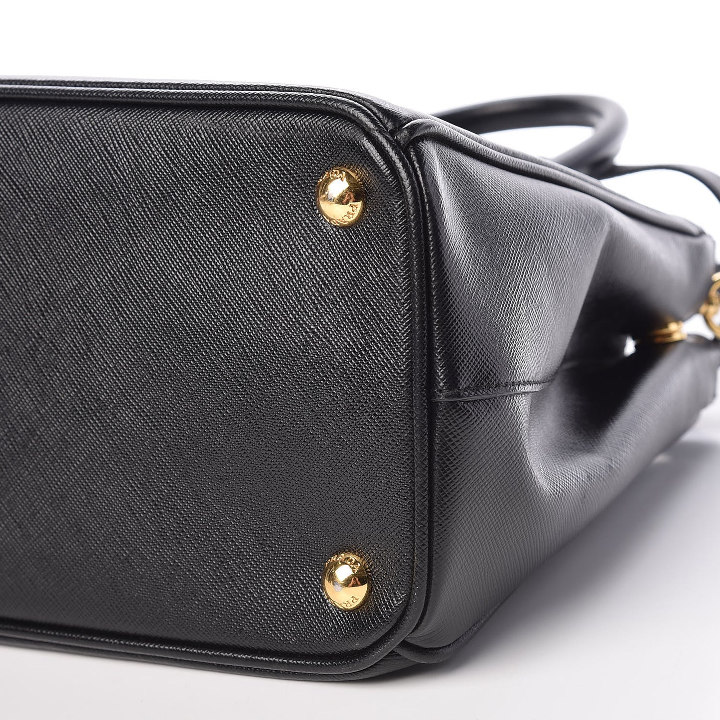 Saffiano Small Galleria Double Zip Tote Black