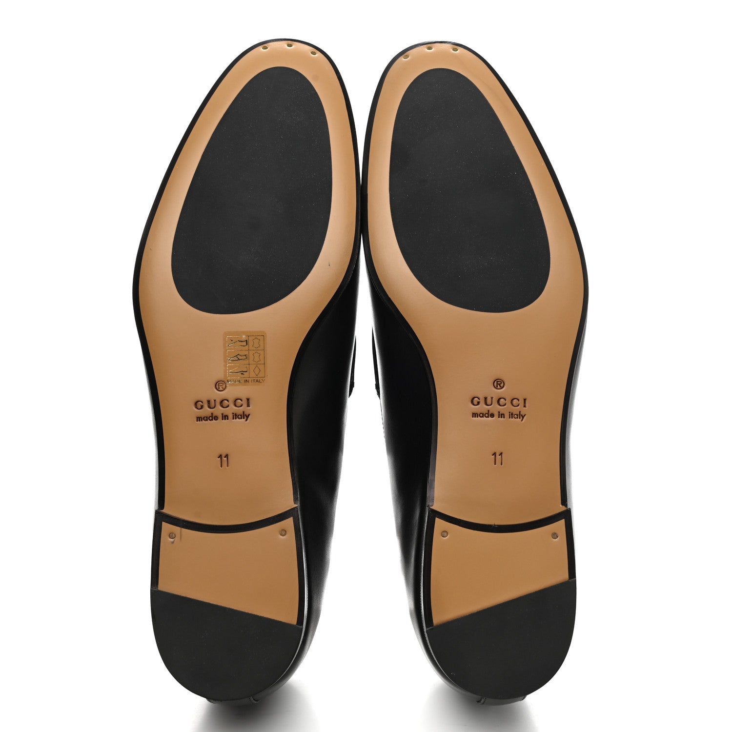 Gucci Calfskin Horsebit Mens Jordaan Loafers 11 Black 5 of 11