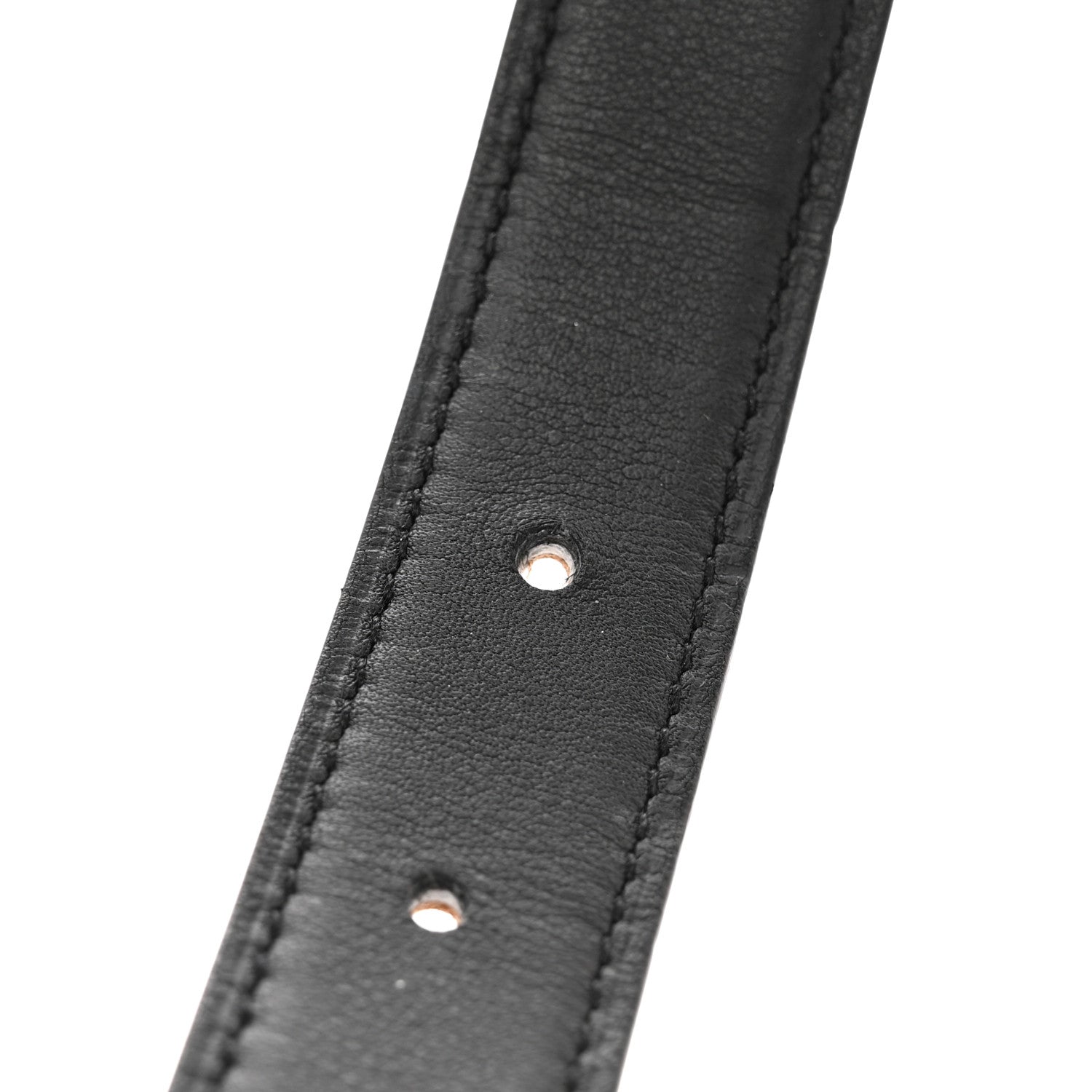 Hermes Swift Epsom 24mm H Torsade Belt 95 Black Gold 6 of 7