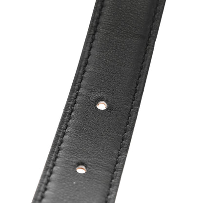 Hermes Swift Epsom 24mm H Torsade Belt 95 Black Gold 6 of 7