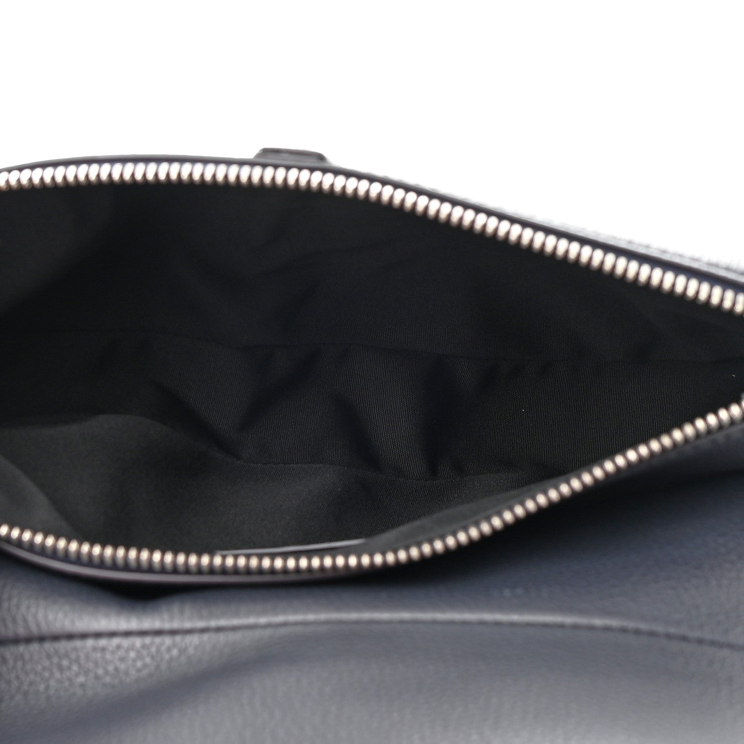 Christian Dior Grained Calfskin Mens Saddle Bag Navy Blue 5 of 11