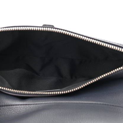 Christian Dior Grained Calfskin Mens Saddle Bag Navy Blue 5 of 11