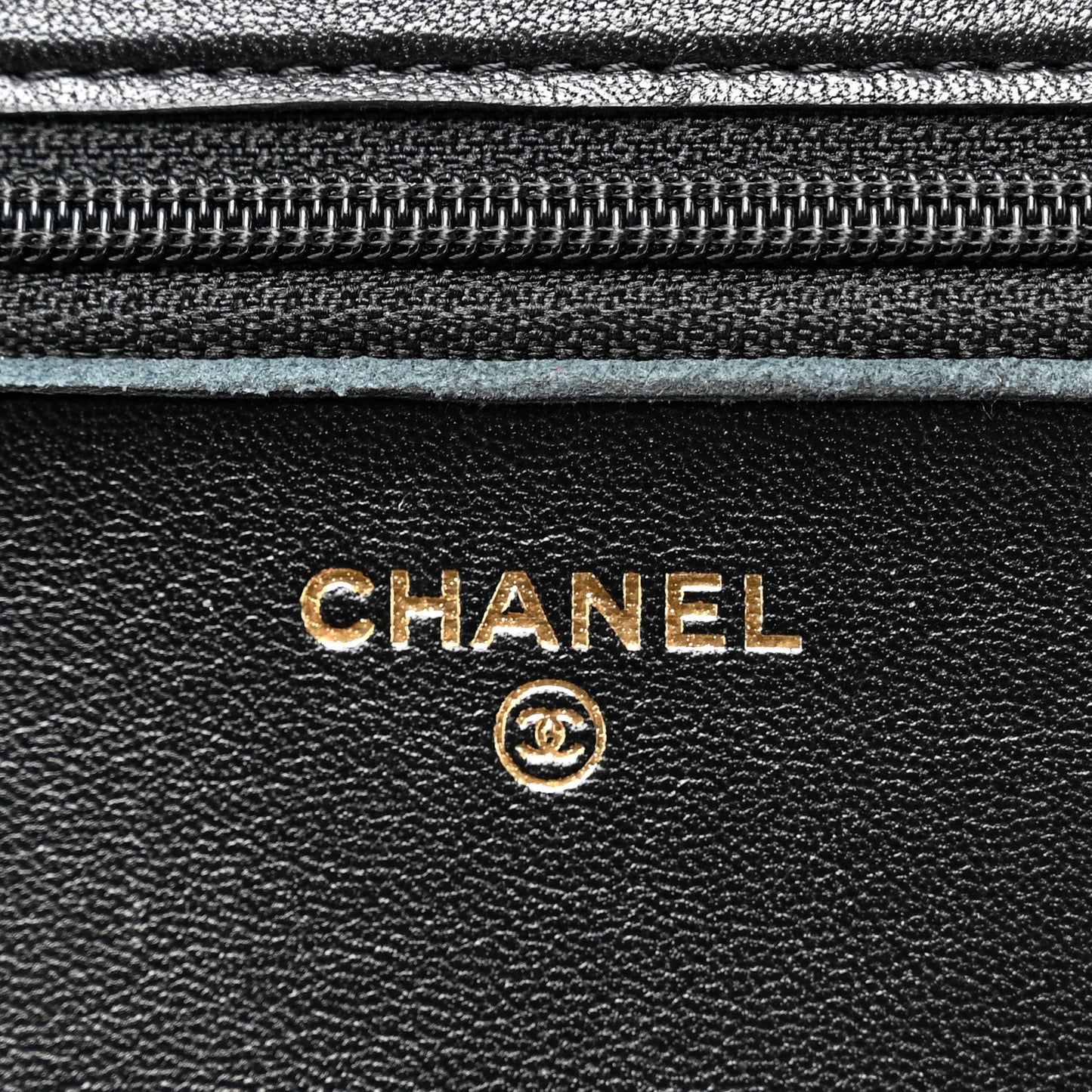 Lambskin Quilted Chanel 19 Wallet On Chain WOC Black