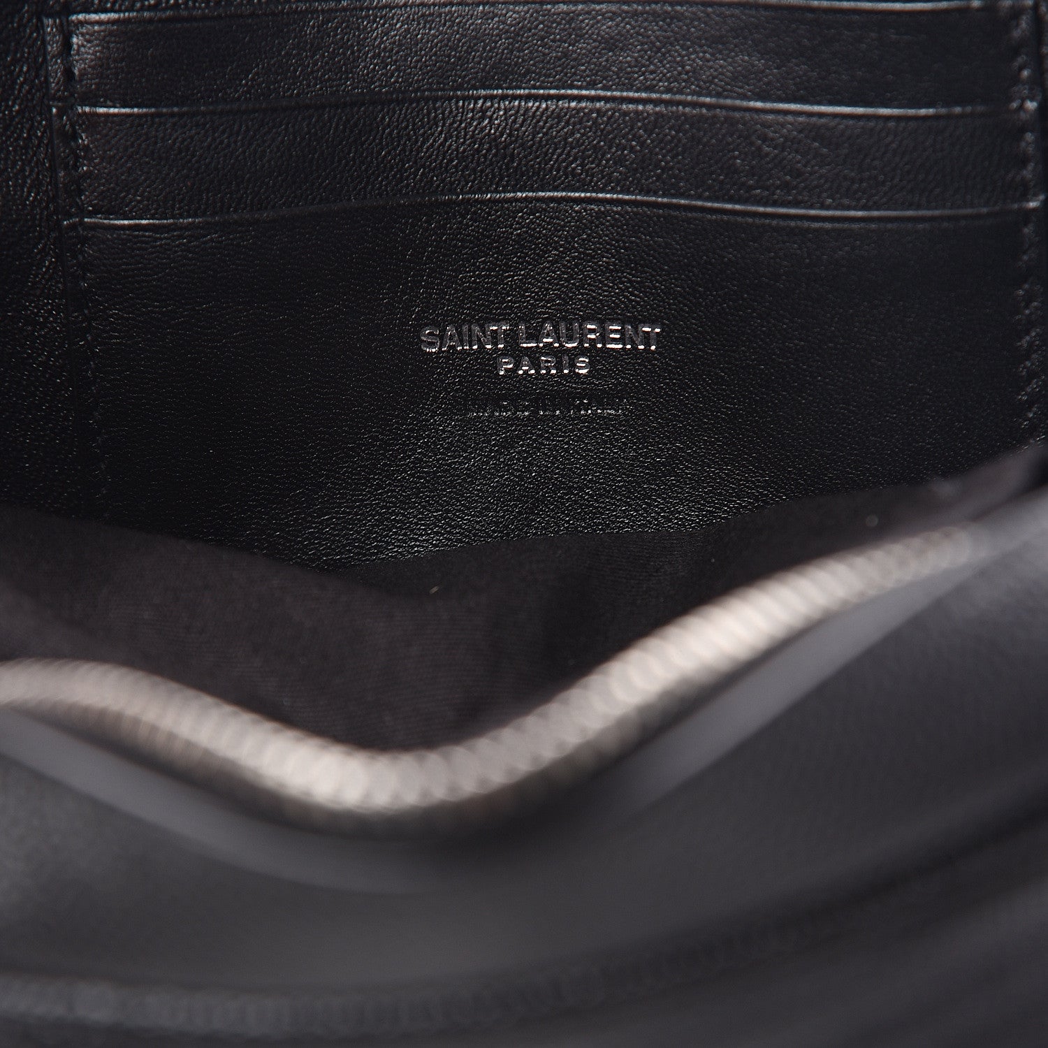 Saint Laurent Grain De Poudre Matelasse Monogram Mini Lou Camera Bag Black 6 of 8