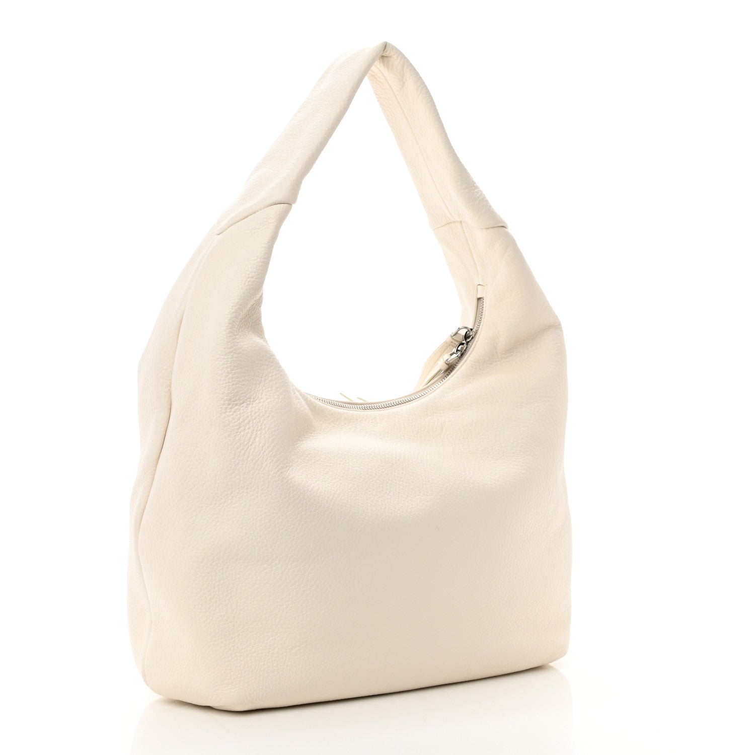 Prada Vitello Daino Hobo White 3 of 10