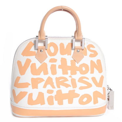 Louis Vuitton Graffiti Alma MM Peach 1 of 7